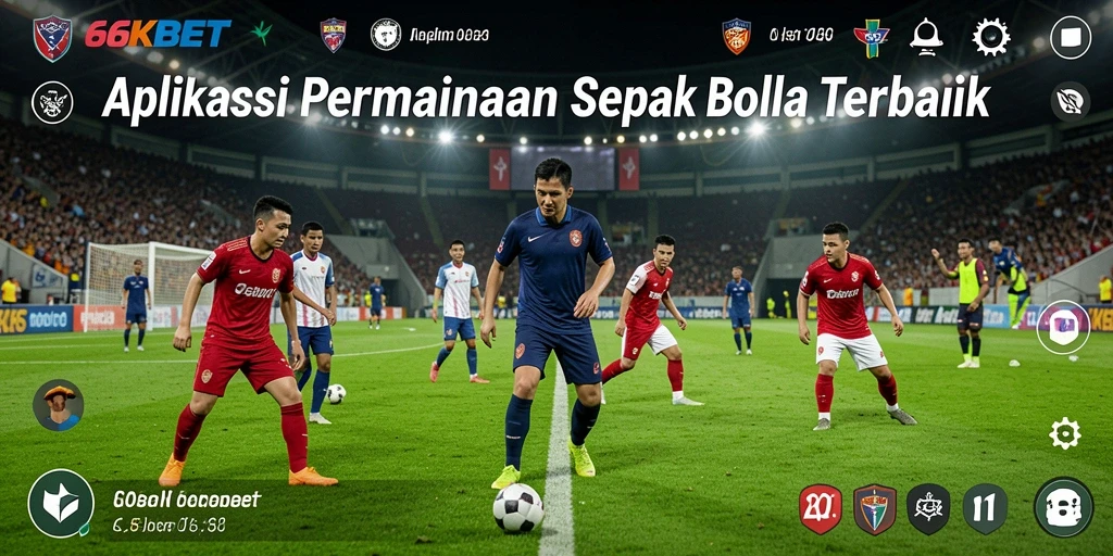 Tangkapan layar menampilkan momen mendebarkan di 66KBET saat pertandingan sepak bola berlangsung.
