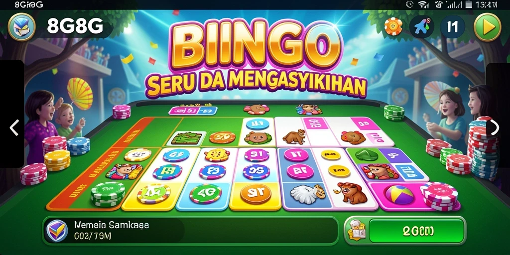 Tampilan gameplay Bingo yang seru dan interaktif di 8G8G.