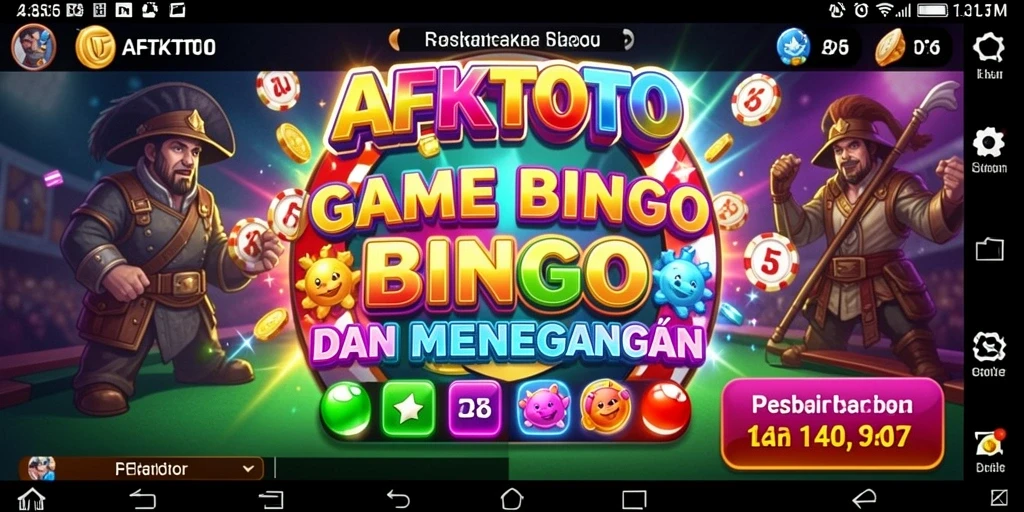 Tampilan antarmuka menarik saat bermain Bingo di AFKTOTO.