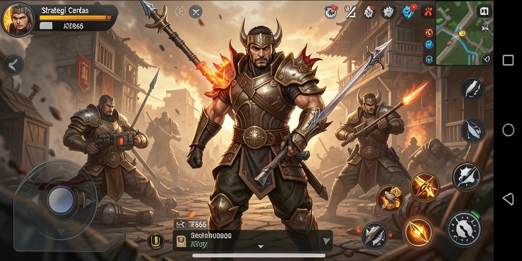 Tampilan gameplay AT866 yang menakjubkan dan taktik mendalam.