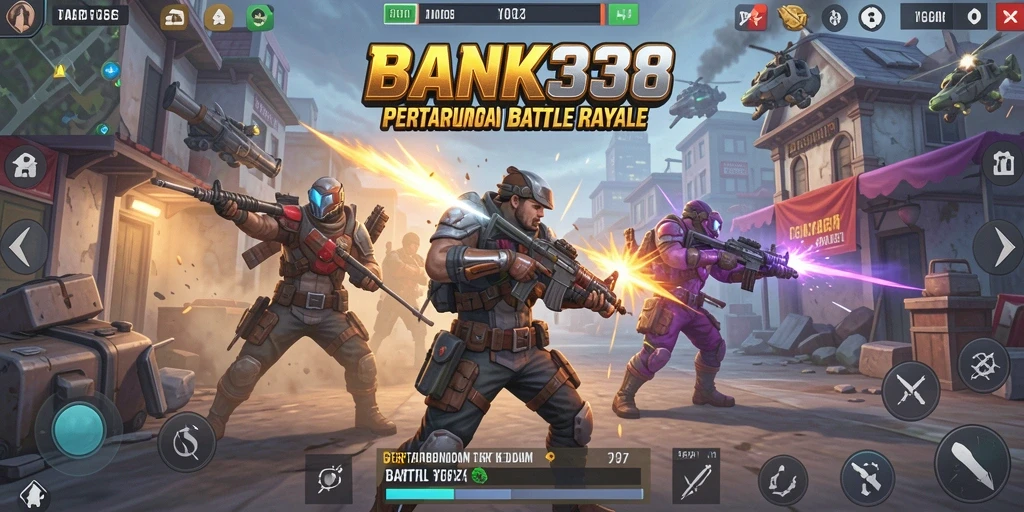 Tampilan gameplay intens dalam BANK338 menunjukkan aksi pertarungan yang mendebarkan.