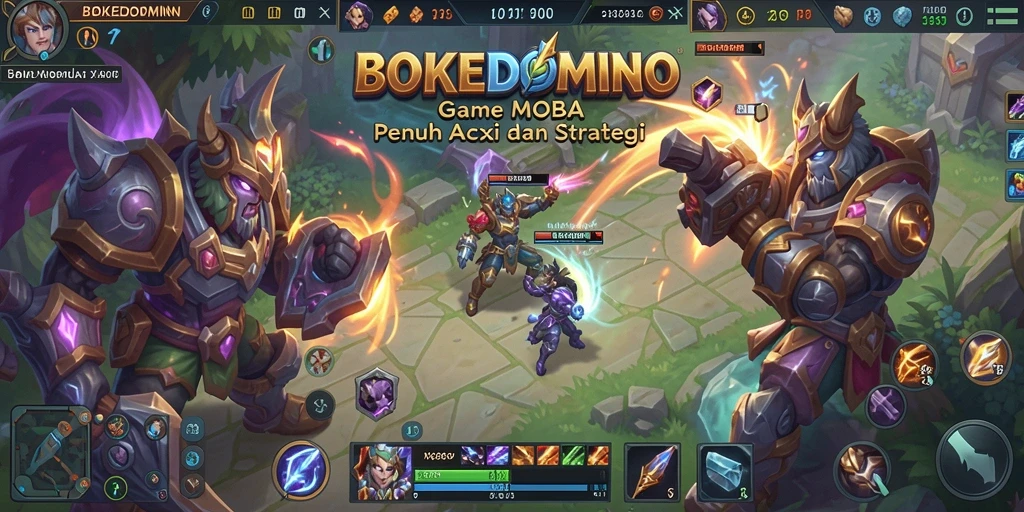 Gameplay seru di BOKEDOMINO dengan pertarungan 5v5.