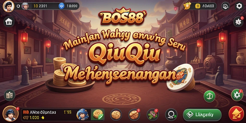 Tampilan menarik gameplay seru QiuQiu di BOS88.