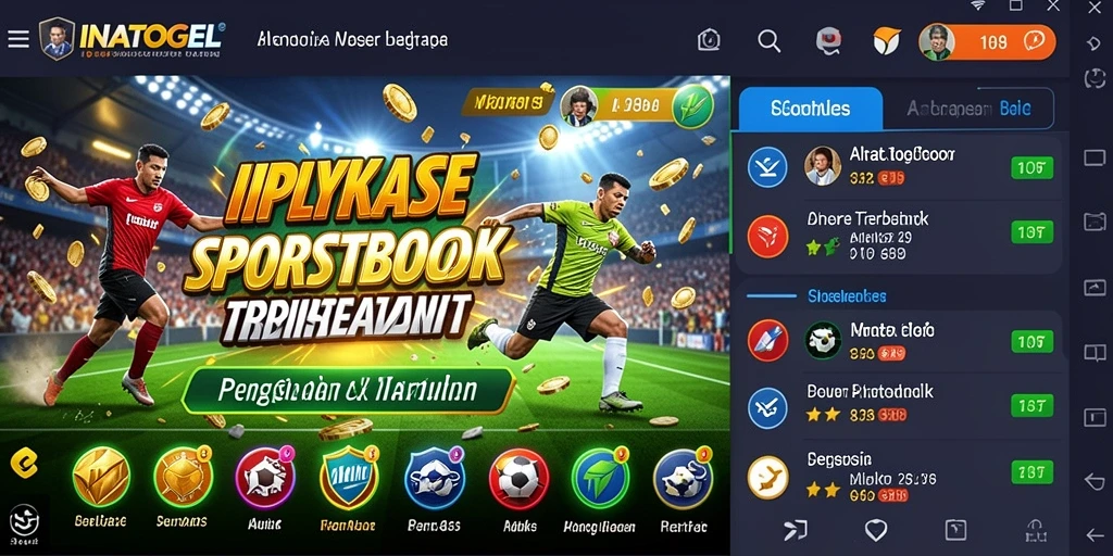 Tampilan screenshot INATOGEL menampilkan fitur taruhan olahraga yang menarik.