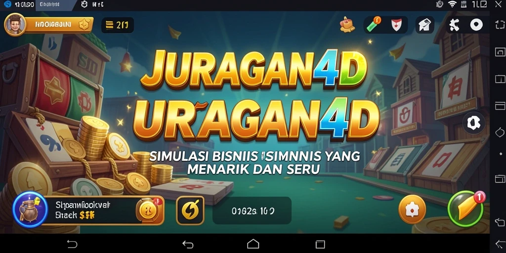 Tampilan gameplay menarik dari JURAGAN4D saat bermain simulasi bisnis.