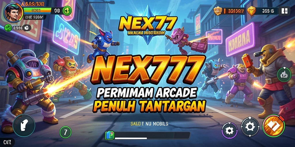 Tampilan gameplay NEX777 yang seru dan penuh warna.