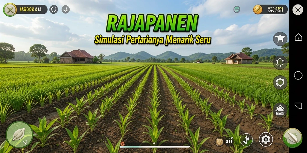 Tampilan gameplay RAJAPANEN yang mengasyikkan dan realistis.