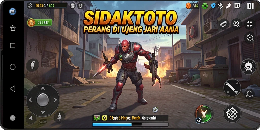 Screenshot utama SIDAKTOTO menampilkan aksi gameplay memukau dalam pertempuran FPS.