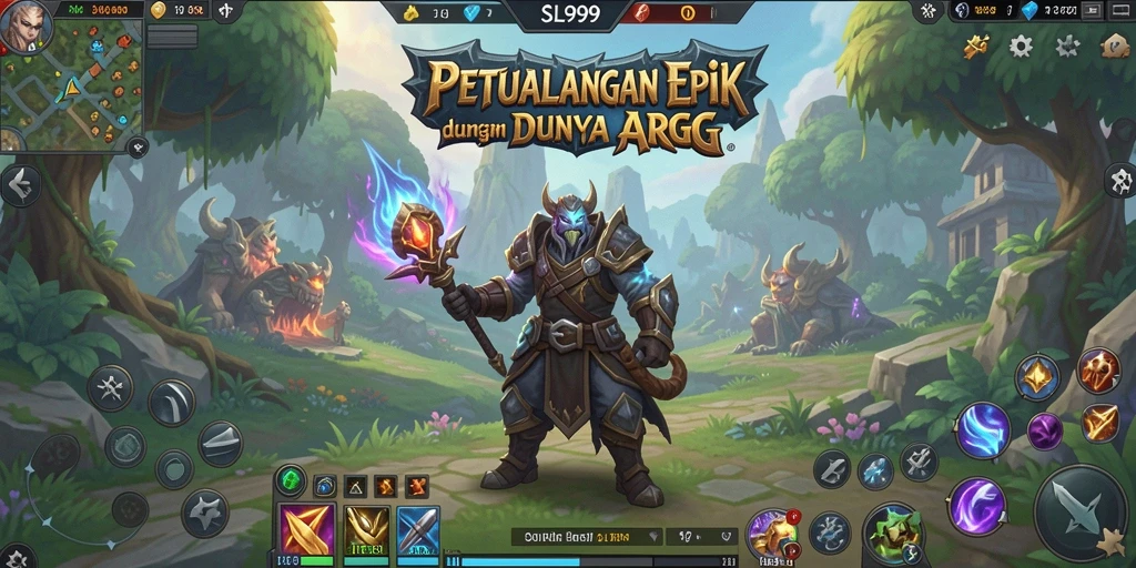 Tampilan gameplay menakjubkan di dunia ARPG SL999.
