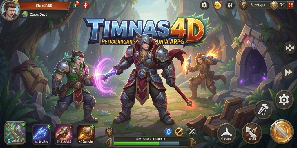 Tampilan gameplay seru di dunia ARPG TIMNAS4D.